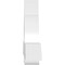 Ekena Millwork Ericson Architectural Grade PVC Gable Bracket, 96"W x 24"H x 6"D x 6"F, 6/12 Pitch GBP096X24X0606ERI00 - alternate 4